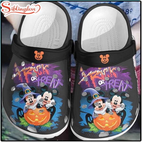 Halloween Mickey And Minnie Trick Or Treat Clogs Shoes