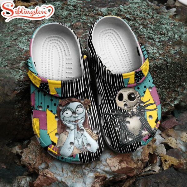 Halloween The Nightmare Before Christmas Jack With Sally Clogs Shoes For Men Women