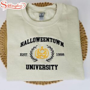 Halloween Town University Embroidered Sweatshirt…