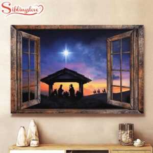 Halo Night Jesus Canvas Wall…