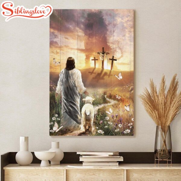 Have Faith On His Way Jesus Cross Lion Canvas God Canvas