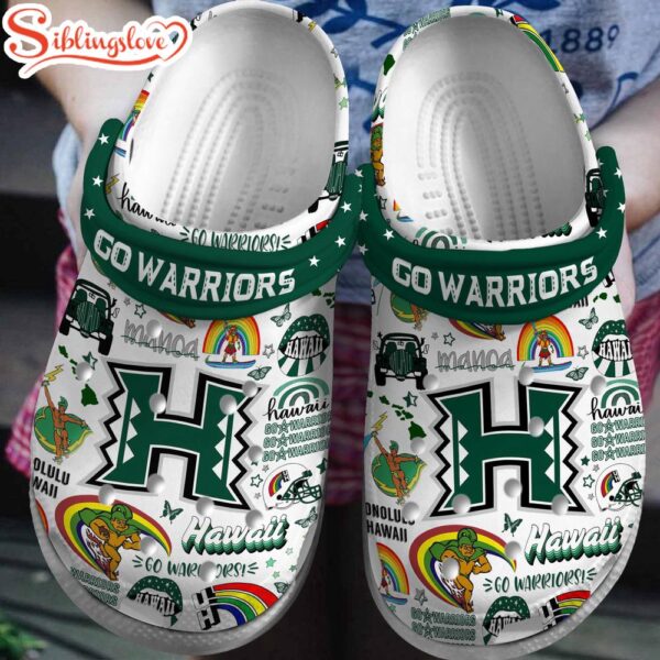 Hawai’I Rainbow Warriors NCAA Sport Clogs Shoes Comfortable For Men Women