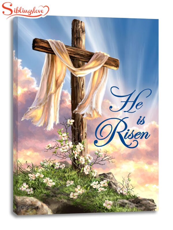 He Is Risen Canvas Wall Art