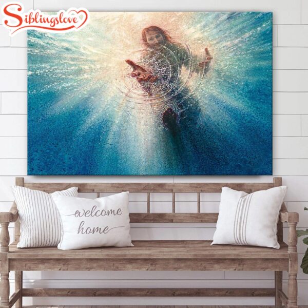 His Mighty Hand Canvas Wall Art