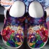 Hocus Pocus Sanderson Sisters Flying On Bloom Clogs Shoes Cartoon Clogs