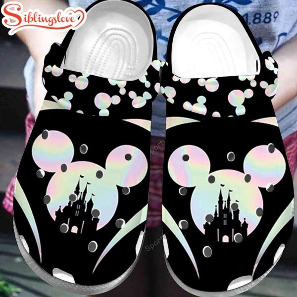 Holographic Disney Land Mickey Mouse Clogs Shoes