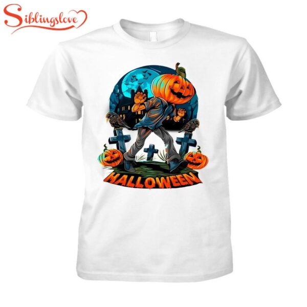 Horror Pumpkin Happy Halloween Unisex T-Shirt