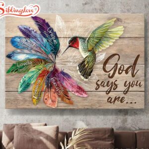 Hummingbird God Says You Are…