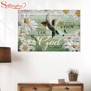 I Am God Hummingbird Canvas…