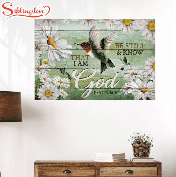 I Am God Hummingbird Canvas Wall Art