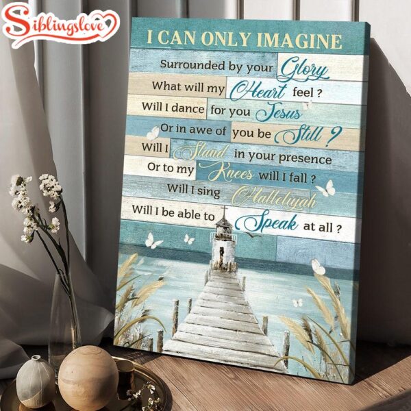 I Can Only Imagine Canvas Church Painting By The River Canvas Posters