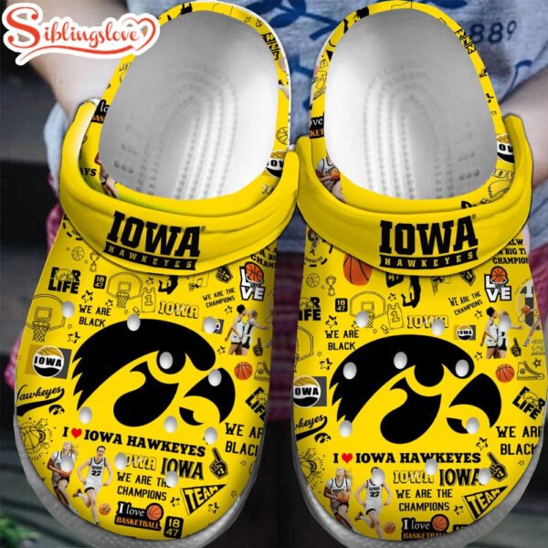 Iowa Hawkeyes NCAA Sport Clogs Shoes For Men Women