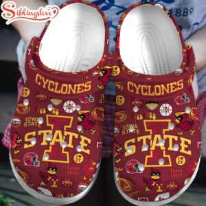 Iowa State Cyclones NCAA Sport Clogs Shoes Comfortable For Men Women