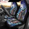 Jack and Sally Art  Cartoon Seat Cover Car Decor ers Cartoon Car De