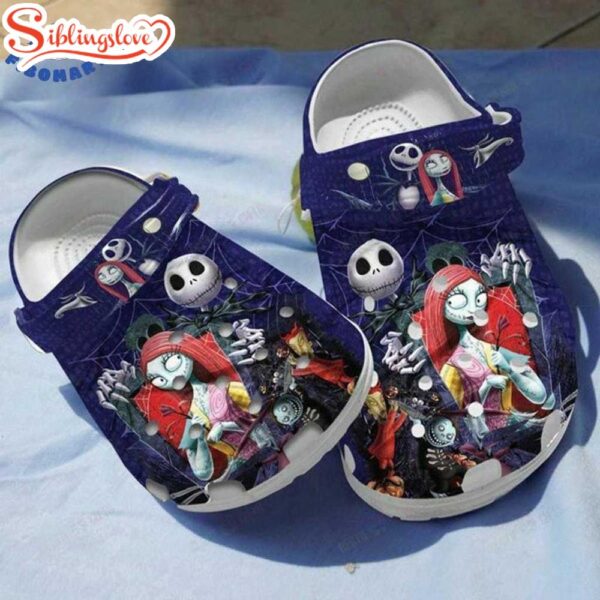 Jack And Sally Spider Web Halloween Clogs Shoes Cartoon Clogs