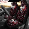 Jack And Sally Valentine Nightmare Before Christmas  Cartoon Seat Cover Car Decor ers For Fan