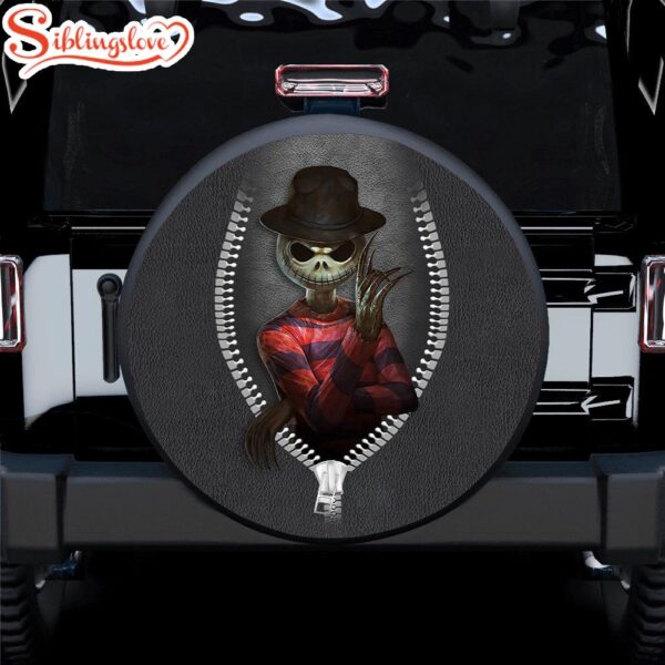 Jack Skellington Freddy Krueger Zipper Car Spare Tire Covers