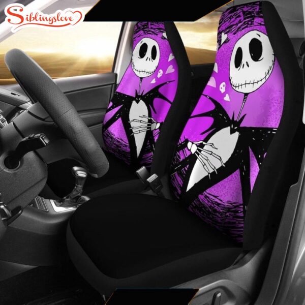 Jack Skellington Purple theme Disney Cartoon  Cartoon Seat Cover Car Decor ers