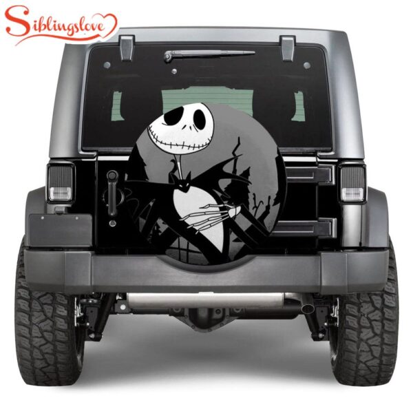 Jack Skellington The Nightmare Before Christmas Car Cartoon Spare Car Tire Cover Decor