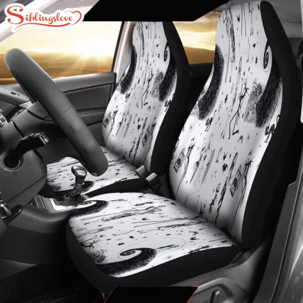 Jack Skellington The Nightmare  Cartoon Seat Cover Car Decor