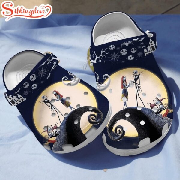 Jack Skellington With Sally Halloween Clogs Shoes For Men Women