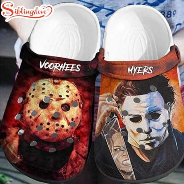 Jason Voorhees And Michael Myers Movie Halloween Clogs Shoes For Men Women