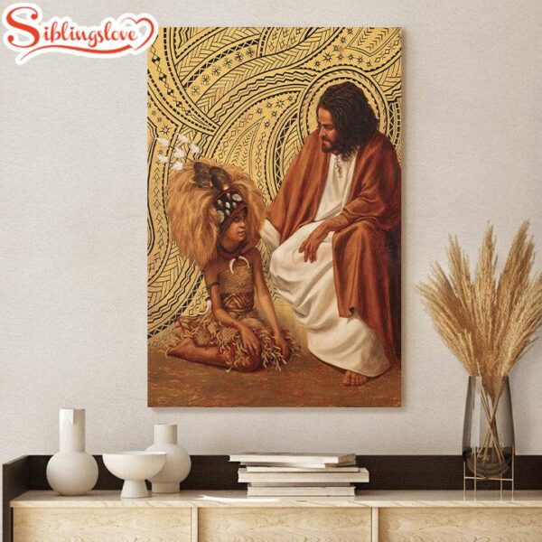 Jesus And A Child Picture A Royal Heritage Canvas Wall Art