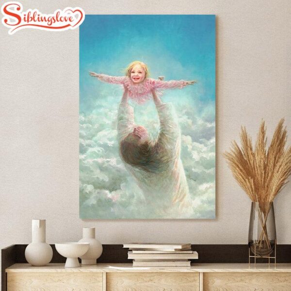 Jesus And A Child Picture Arms Of Faith Canvas Wall Art