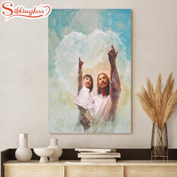 Jesus And A Child Picture God Is Love Canvas Wall Art