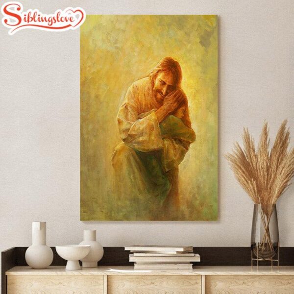 Jesus And A Child Picture Like Unto A Child Canvas Wall Art