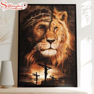 Jesus And Lion Canvas Posters