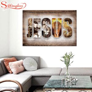 Jesus And Lion Canvas Wall…