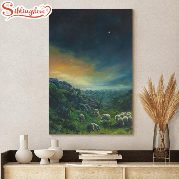 Jesus And The Lamb Picture All Things Bow In Humble Reverence Portrait Canvas Wall Art