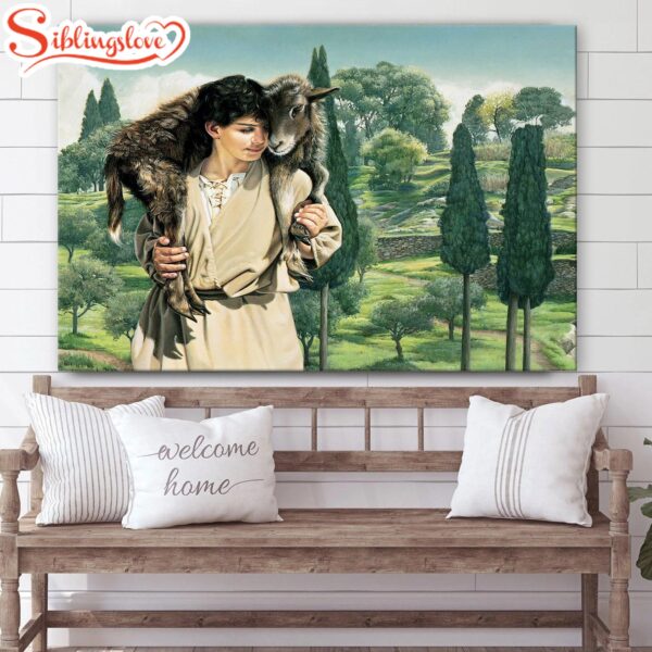 Jesus And The Lamb Picture Lamb Of God Canvas Wall Art