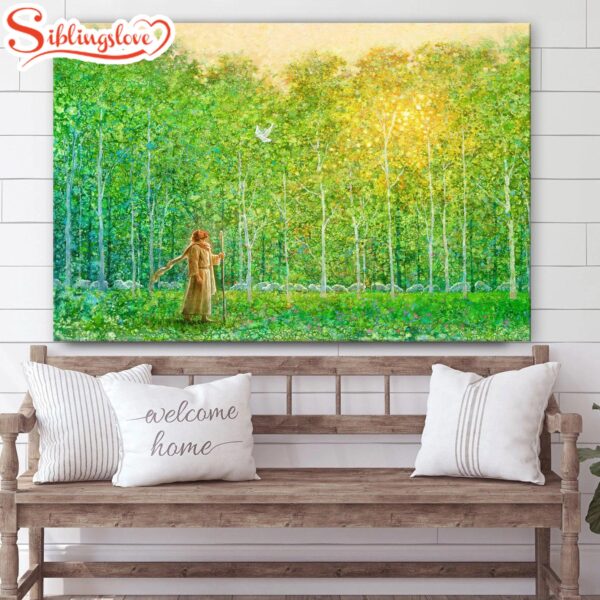 Jesus And The Lamb Picture Shepherd Of My Heart Canvas Wall Art