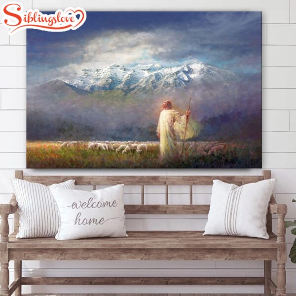 Jesus And The Lamb Picture You Came Near Canvas Wall Art