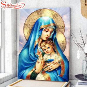 Jesus And Virgin Mary Canvas…