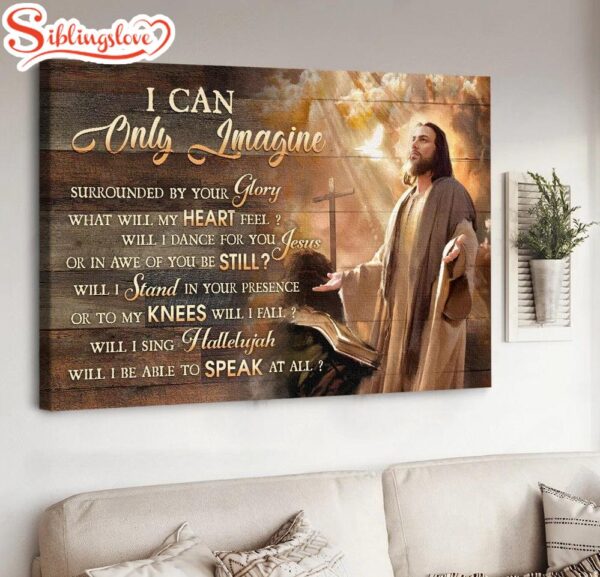 Jesus Antique Bible Cross I Can Only Imagine Canvas Wall Art