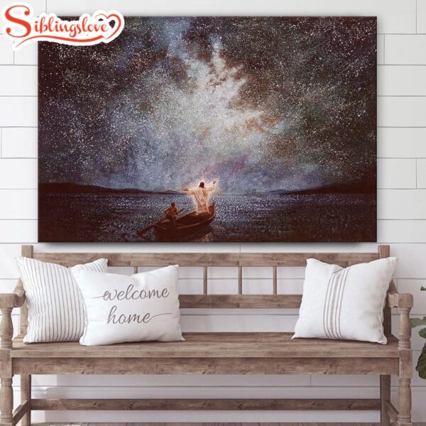 Jesus Calms My Storm Canvas Wall Art