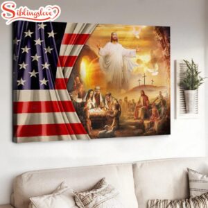 Jesus Christ American Flag Birth…