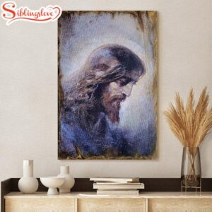 Jesus Christ Face Portrait Canvas…