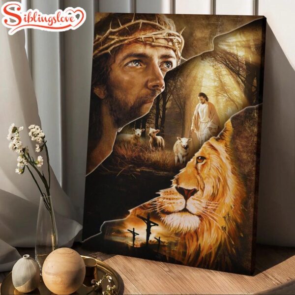 Jesus Christ The Lion Of Judah The Lamb Of God Canvas Posters