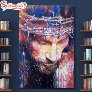 Jesus Christ Watercolor Painting Canvas…