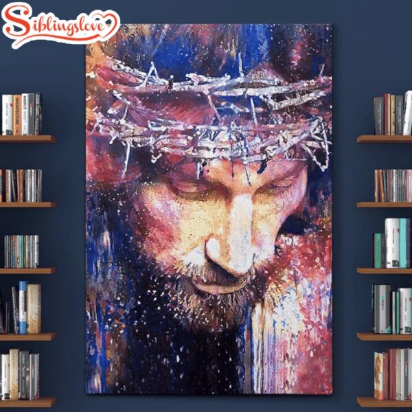 Jesus Christ Watercolor Painting Canvas Posters