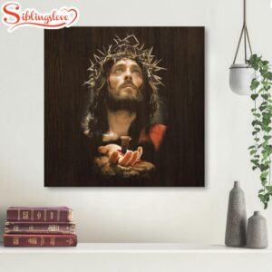 Jesus’ Crucified Hands Canvas Wall…