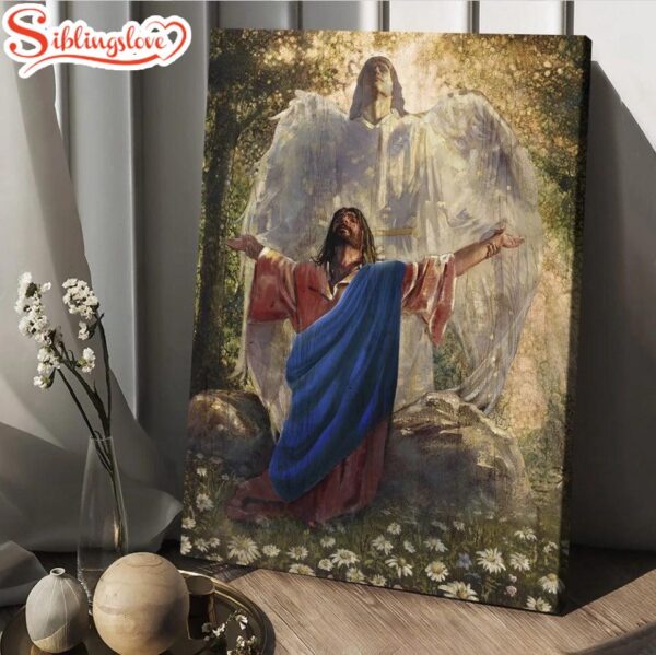 Jesus Drawing Angel Wings Prayer For Healing Canvas Posters