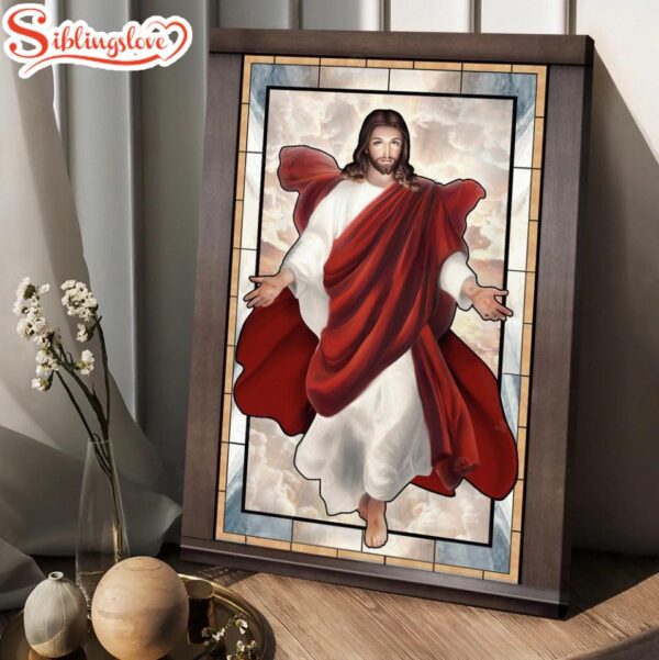 Jesus Drawing Walking With Jesus Canvas Posters