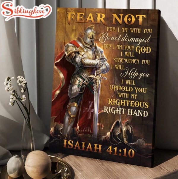 Jesus Fear Not For I Am With You Canvas Warrior Drawing Canvas Posters