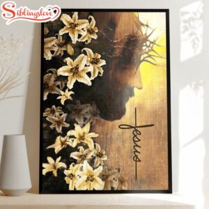 Jesus Flower Of Faith Canvas…