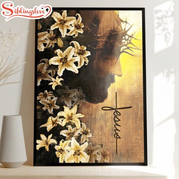 Jesus Flower Of Faith Canvas Posters